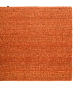 Square wool rug - Lett cognac - overzicht