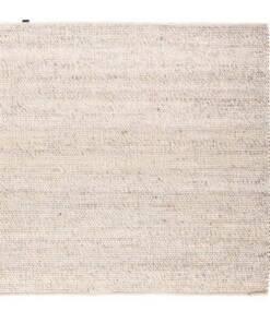 Square wool rug - Lett light grey - overzicht