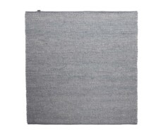 Square wool rug - Lett steel blue - overzicht, thumbnail