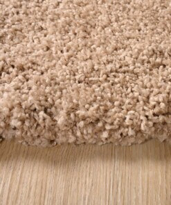 Square thick rug - Shaggy Grand beige - close up, thumbnail Square thick rug - Shaggy Grand beige - close up, thumbnail