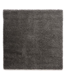 Square thick rug - Shaggy Grand dark grey - overzicht, thumbnail