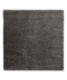 Square thick rug - Shaggy Grand dark grey - overzicht, thumbnail