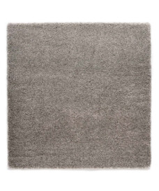 Square thick rug - Shaggy Grand light grey - overzicht, thumbnail