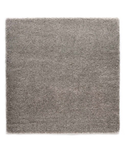 Square thick rug - Shaggy Grand light grey - overzicht, thumbnail