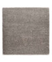 Square thick rug - Shaggy Grand light grey - overzicht, thumbnail