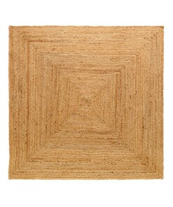 Square jute rug - Aime natural - overzicht