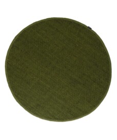 Round wool rug - Lett green - overzicht boven, thumbnail