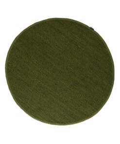 Round wool rug - Lett green - overzicht boven