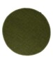 Round wool rug - Lett green - overzicht boven, thumbnail