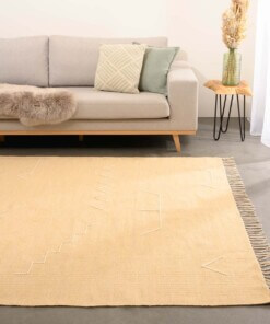 Boho rug​ - Cueva yellow/beige - sfeer