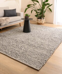 Wool rug - Agder grey - sfeer, thumbnail
