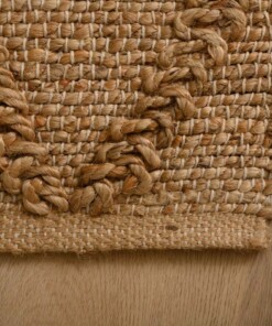 Diamond rug - Forde natural - close up hoek, thumbnail