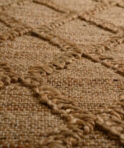 Diamond rug - Forde natural - close up, thumbnail
