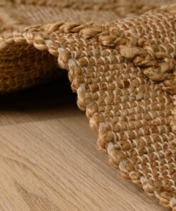 Diamond rug - Forde natural - close up, thumbnail