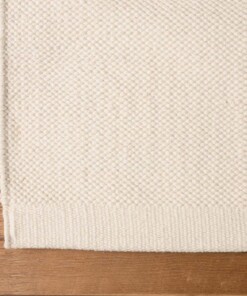 Cotton rug - Svelvik white - close up, thumbnail