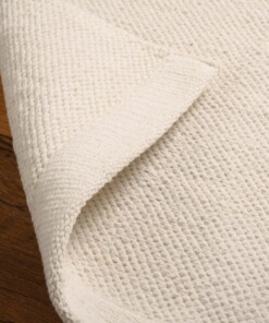Cotton rug - Svelvik white - close up, thumbnail