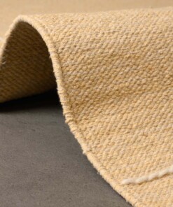 Boho rug​ - Cueva yellow/beige - close up zijkant, thumbnail