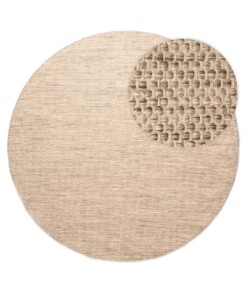 Round wool rug - Ulstein natural/grey - overzicht