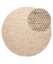 Round wool rug - Ulstein natural/grey - overzicht, thumbnail