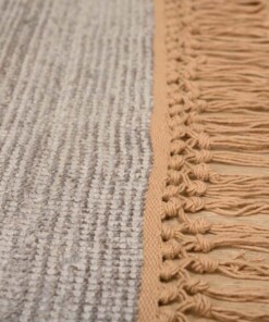 Viscose rug - Gem grey - close up zijkant, thumbnail