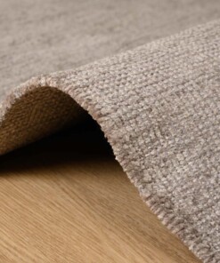 Viscose rug - Gem grey - close up zijkant, thumbnail