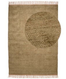 Viscose rug - Gem olive green - overzicht, thumbnail