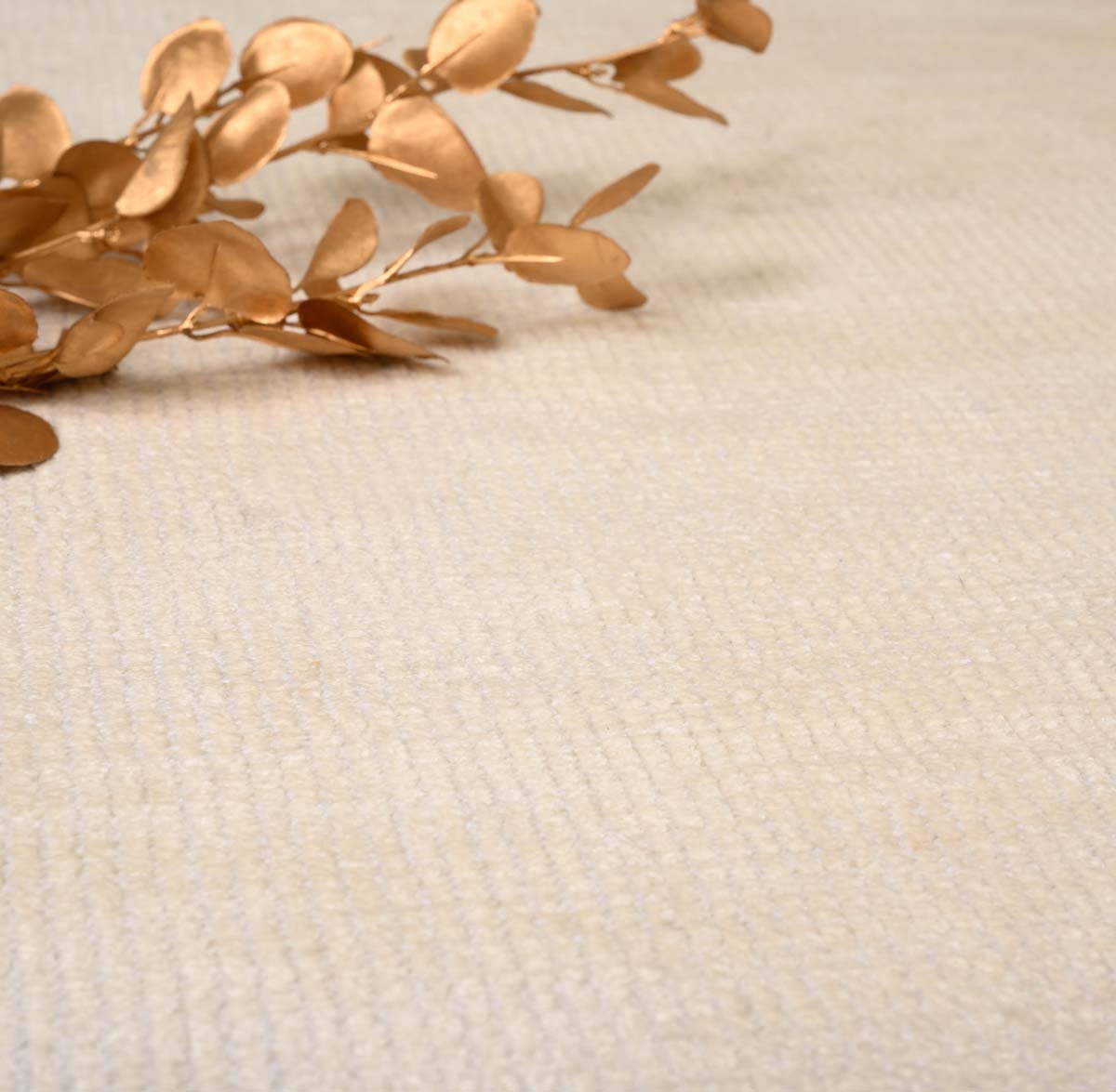 Viscose rug - Gem white - close up materiaal Viscose rug - Gem white - close up materiaal