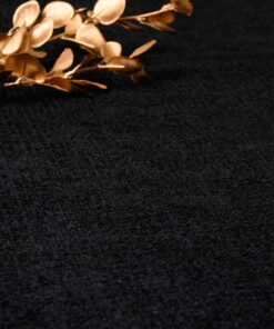 Viscose rug - Gem black - close up materiaal, thumbnail Viscose rug - Gem black - close up materiaal, thumbnail