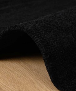 Viscose rug - Gem black - close up zijkant, thumbnail Viscose rug - Gem black - close up zijkant, thumbnail