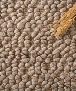 Wool rug - Agder beige - close up materiaal, thumbnail