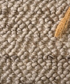 Wool rug - Agder light grey - close up materiaal, thumbnail Wool rug - Agder light grey - close up materiaal, thumbnail