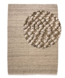 Wool rug - Agder light grey - overzicht, thumbnail