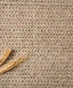 Wool rug - Narvik light grey - close up materiaal, thumbnail