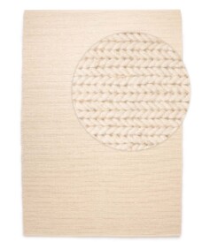 Wool rug - Narvik white - overzicht, thumbnail