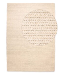 Wool rug - Narvik white - overzicht