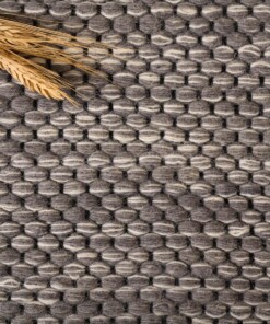 Wool rug - Odda grey - close up materiaal, thumbnail