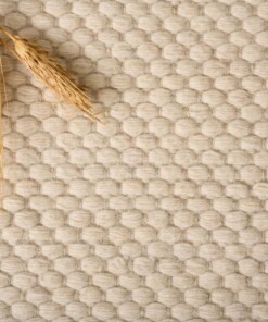 Wool rug - Odda white - close up materiaal, thumbnail