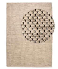 Wool rug - Odda white/taupe - overzicht, thumbnail