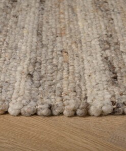Wool rug - Tinn grey - close up zijkant, thumbnail Wool rug - Tinn grey - close up zijkant, thumbnail