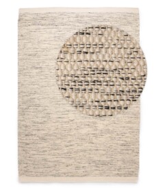 Wool rug - Ulstein white/black - overzicht, thumbnail