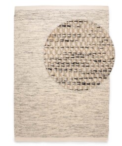 Wool rug - Ulstein white/black - overzicht