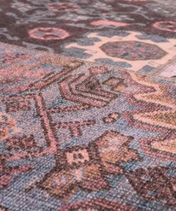 Patchwork rug - Fade Dreamer purple - close up materiaal, thumbnail