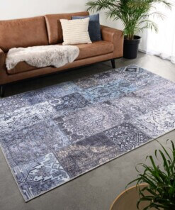 Patchwork rug - Fade Dreamer black/multi - sfeer, thumbnail
