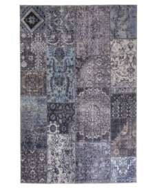 Patchwork rug - Fade Dreamer black/multi - overzicht boven, thumbnail
