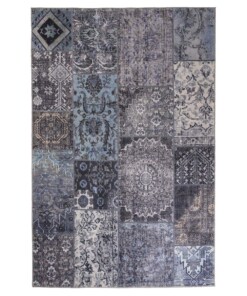 Patchwork rug - Fade Dreamer black/multi - overzicht boven, thumbnail