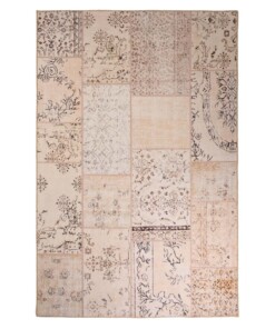 Patchwork rug - Fade Heritage beige - overzicht boven