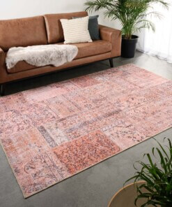Patchwork rug - Fade Heritage beige/terracotta - sfeer, thumbnail