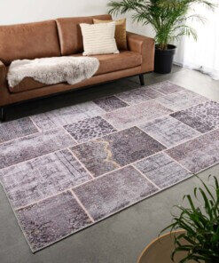 Patchwork rug - Fade Heritage taupe - sfeer