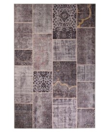 Patchwork rug - Fade Heritage taupe - overzicht boven, thumbnail