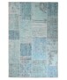 Patchwork rug - Fade Heritage turquoise - overzicht boven, thumbnail